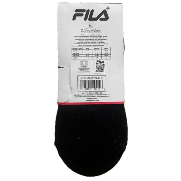 Fila No-Show Sock Liners (6-Pack) - Picture 2 of 3